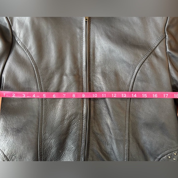 Leather King Black Studded Jacket XL w/ Thinsulate Liner - Picture 7 of 12